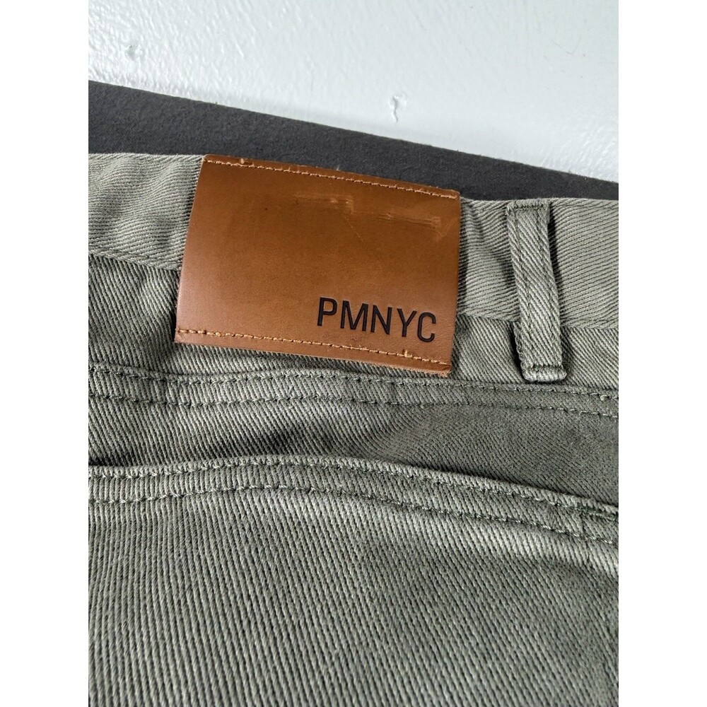 Peter Manning Travel Jeans Mens 36x27 Green Slim Fit Twill Denim NYC Stretch - Picture 6 of 9